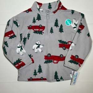 NWT Carter's Toddler Boy’s Winter Fleece Pullover Size 4T
